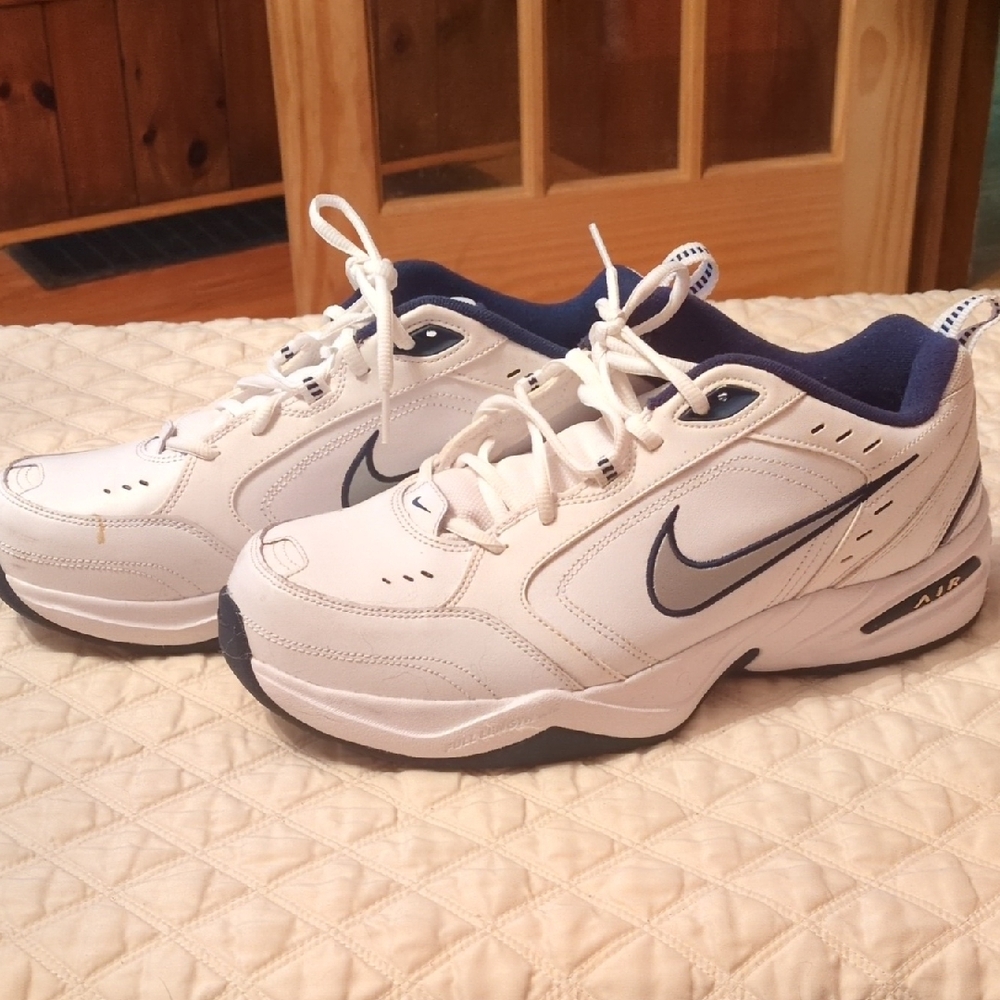 Nike White and Navy Athletic Shoes